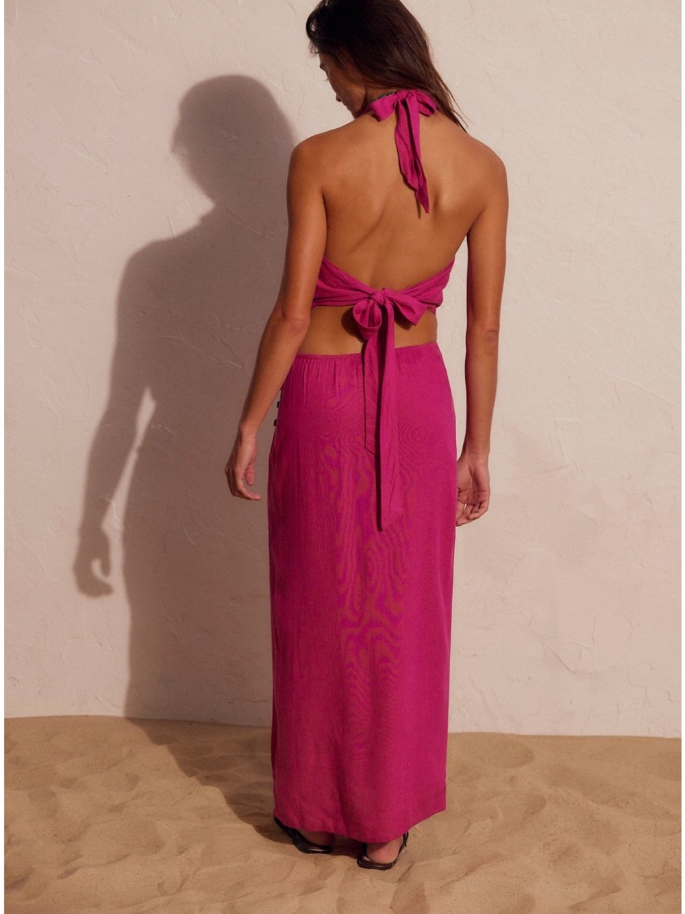 Free People Fuchsia High-Slit iconic allure set - Picture 2 of 3